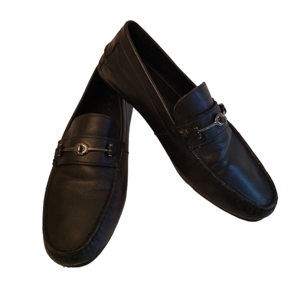 Coach Men's Mott Varsity C Drive Loafer Black Size 11 D FG2984